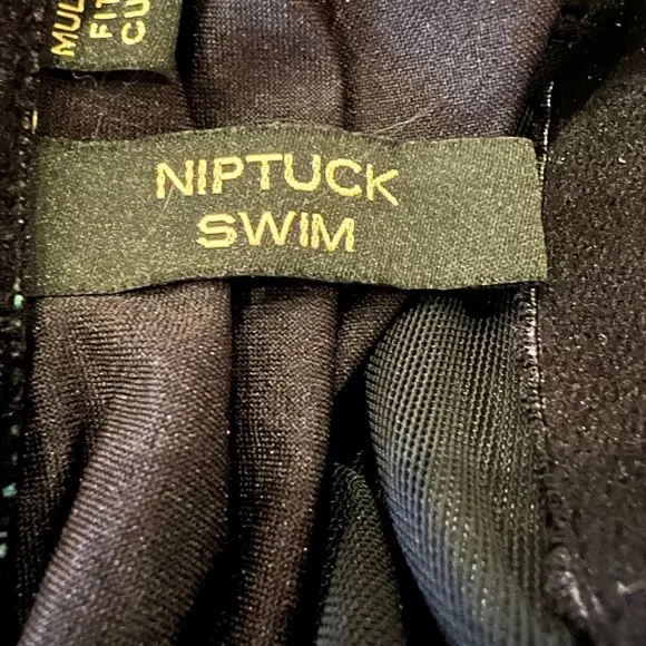 NIP TUCK SWIM Joanne Black Tropical Print One-Piece Multi-Fit Cup Swimsu… - Picture 3 of 8